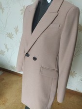 Mantel Rosa  für Damen 38 M von Mango  Wolle Top Zustand