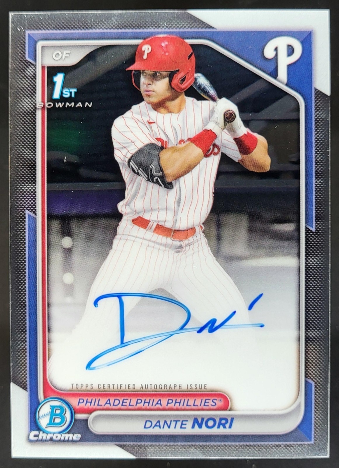 2024 Bowman Draft Dante Nori Chrome Auto 1st Prospect Phillies RM5