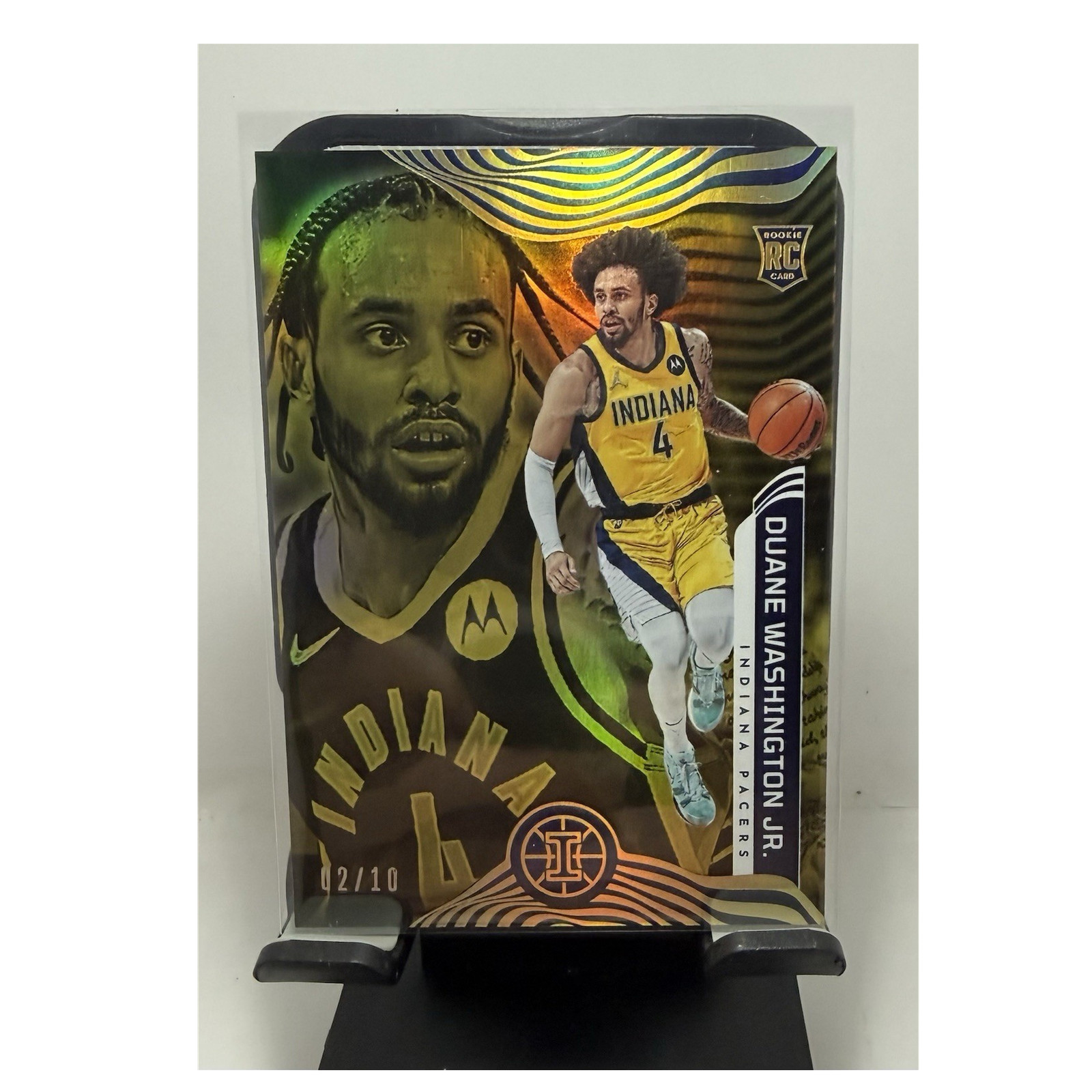 Panini Illusions 2021-22 Trophy Gold Rookie Duane Washington Jr. #199 /10 Pacer…