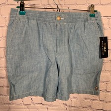 Polo Ralph Lauren boys Chambray Shorts Blue Size 18 NWT Casual Preppy Vacation