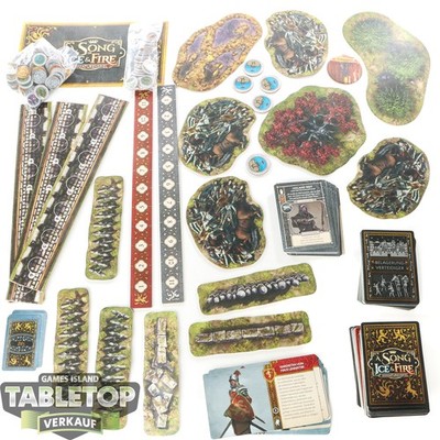 ASOIAF - Siege, Mission, Objektive Cards, Diverse Tokens, Terrain Parts - Sonsti