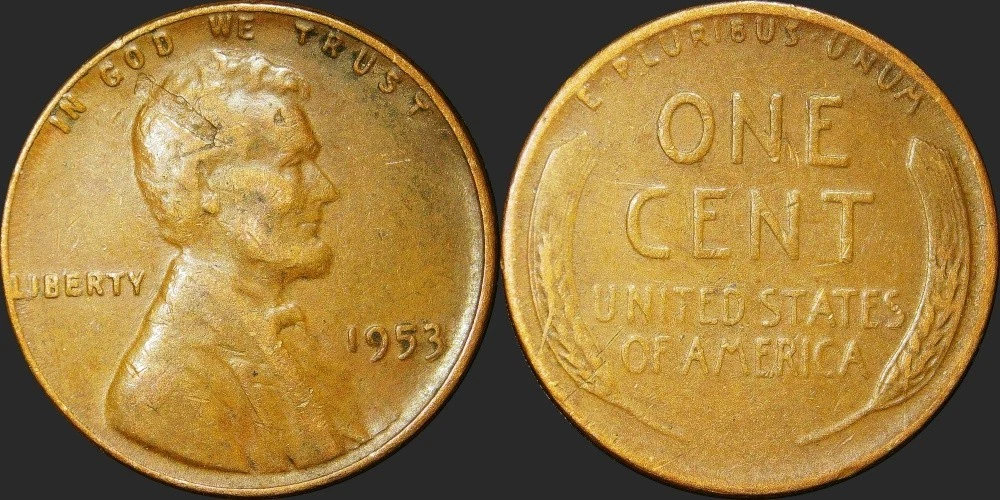Lincoln Wheat Penny Copper 1953 US Coin Errors for sale | eBay