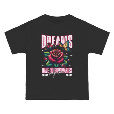 Dreams Have No Boundaries Imagination T-Shirt, Motivational Tee, Rose Shirt