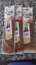 MilkyWay Yaki Straight HumanHair Mastermix Weft 2 12" 1 10" Tangle Free Clr 27