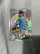 2021 Bowman Chrome Baseball 40-Man Futures #19 Max Meyer Miami Marlins