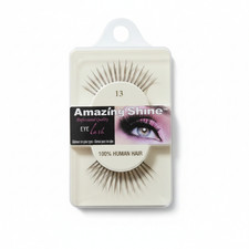 5 or 10 Pack Amazing Shine 13 Human Hair Lashes Spiky Wispy Doll False Eyelashes