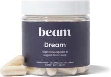 Beam Dream Sleep Capsules, L-Theanine, Apigenin, Reishi and Magnesium, Third Par