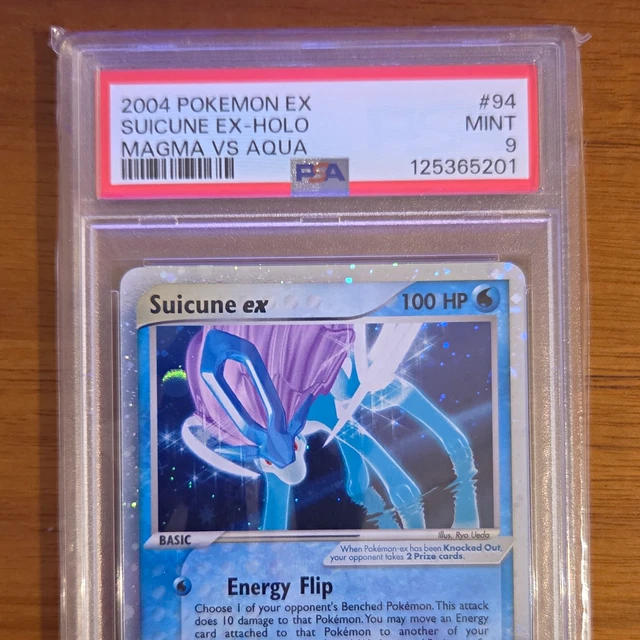 Suicune ex 94/95 EX Team Magma vs Team Aqua Holo PSA 9 2004 English