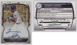 2023 Bowman Chrome Prospect Speckle Refractor /299 Joendry Vargas #CPA-JV Auto