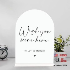 In Loving Memory Wedding Sign 6.5 x 9 Inch, Acrylic Wedding Sign, Wish You