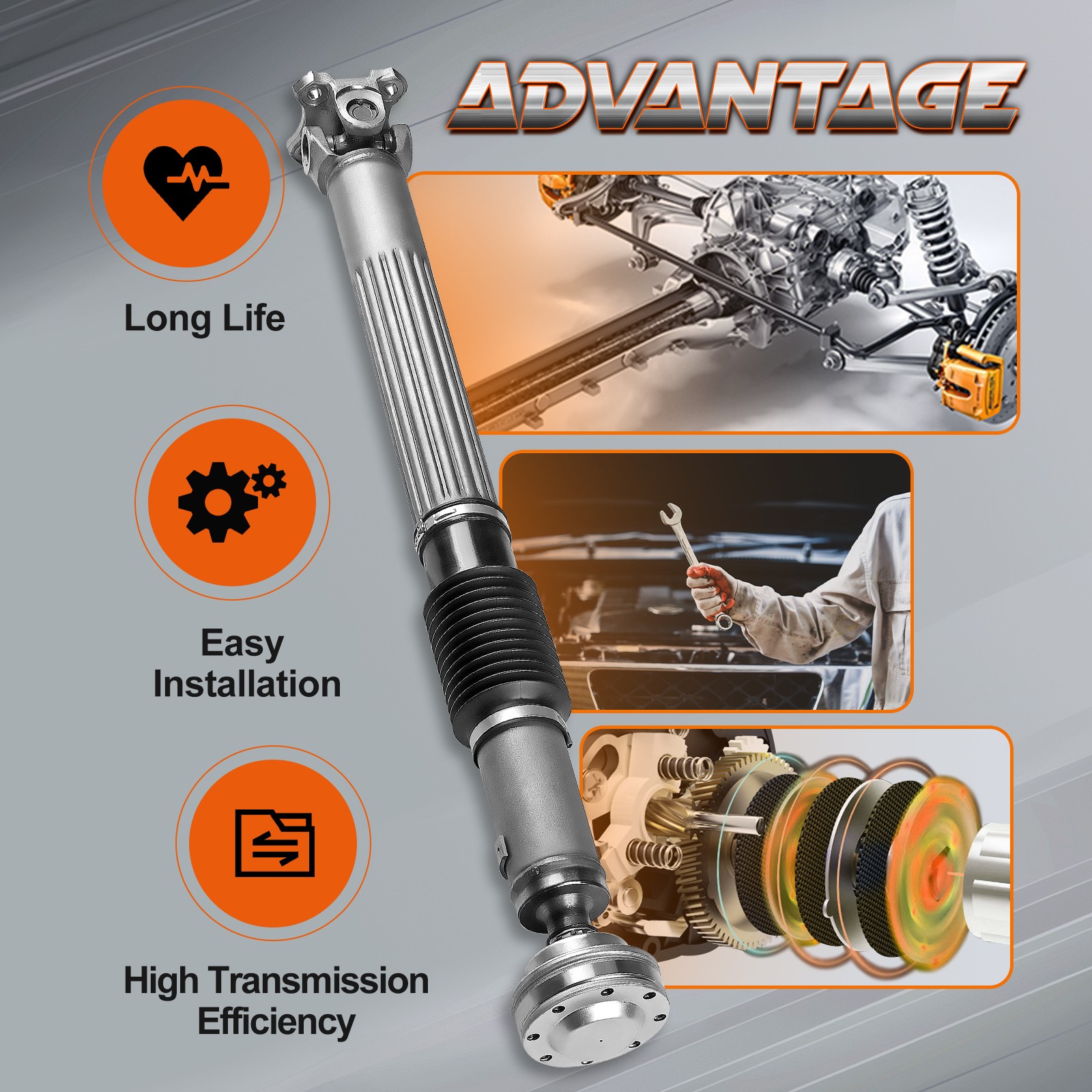 For Jeep Wrangler 2012-2017 3.6L 07-11 3.8L Front Driveshaft Prop Shaft Assembly