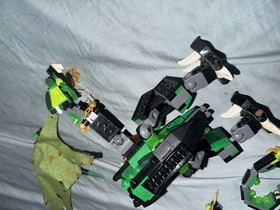 LEGO NINJAGO: The Green NRG Dragon 70593 NOT COMPLETE No Minifigs, Manual PARTS*