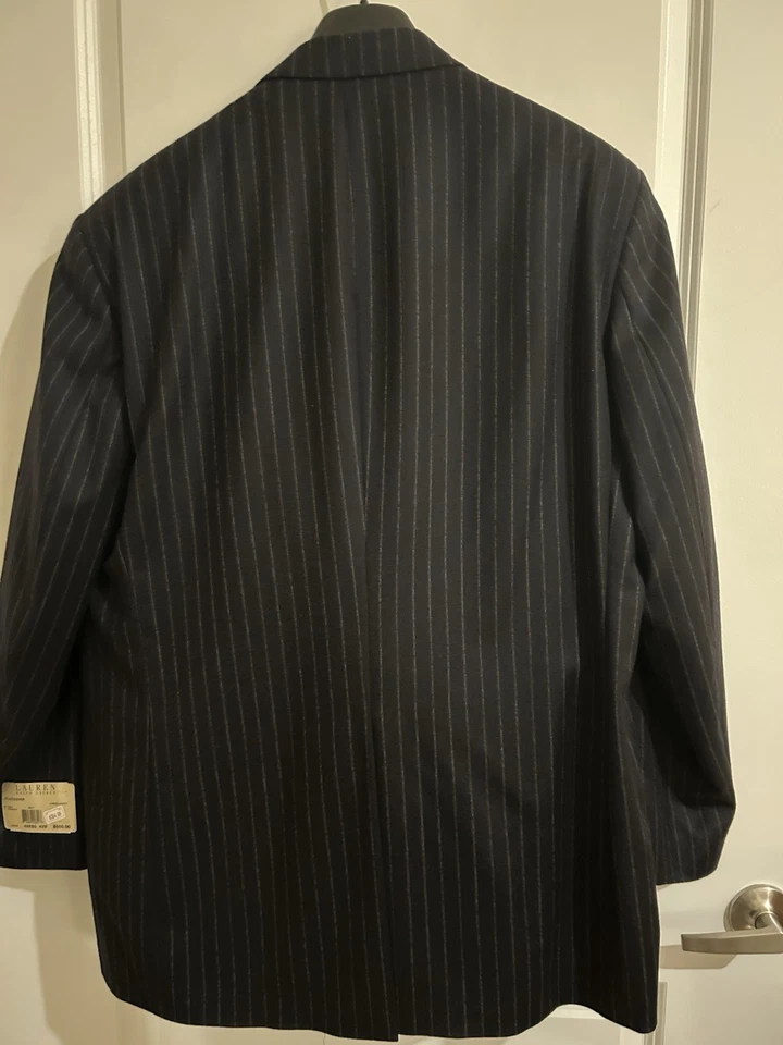 Traje ralph lauren azul marino a rayas Foto 2 de 4