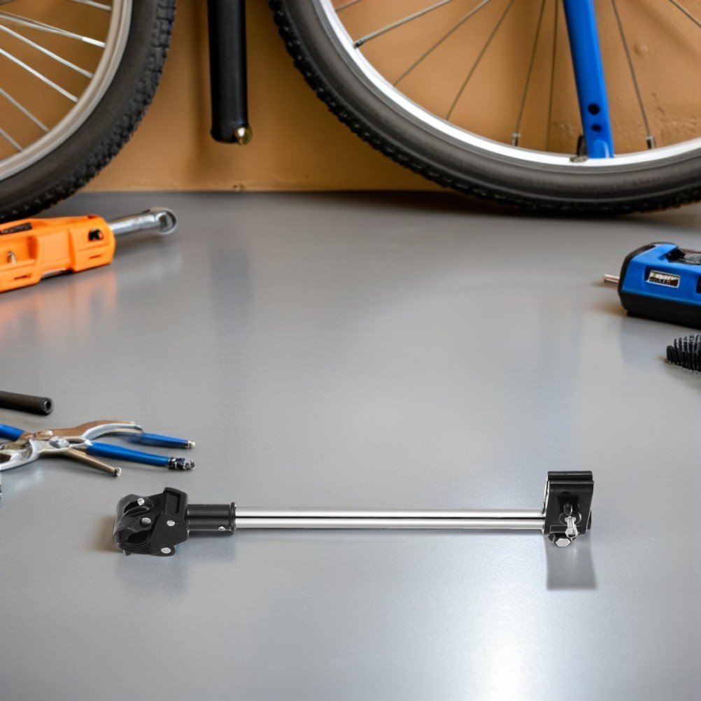  2pcs Bike Umbrella Holder: Adjustable Umbrella Mount Clamp Pole For Stroller