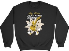 Personalised Learning the Strings Guitar Lover Kids Sweatshirt Gift Jumper