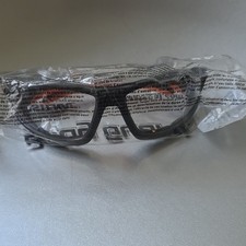 New Body Guard Clear Anti-Fog/Foam Unisex Safety Glasses RP3 Black/Orange