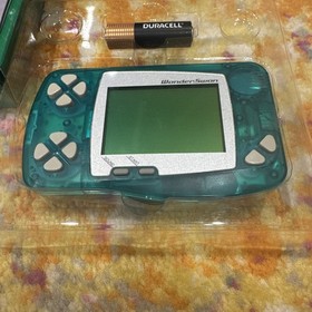 Wonderswan Wonder Swan  Bandai Console - Skeleton  Green In Box With Manual