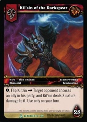 Kil'zin of the Darkspear - Servants of the Betrayer - World of Warcraft TCG