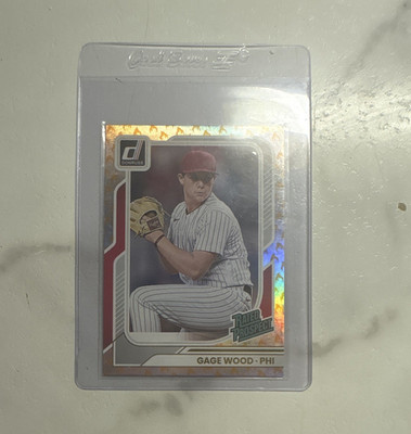 Panini 2026 Donruss Rated Prospects Gage Wood Phillies #160 71/75