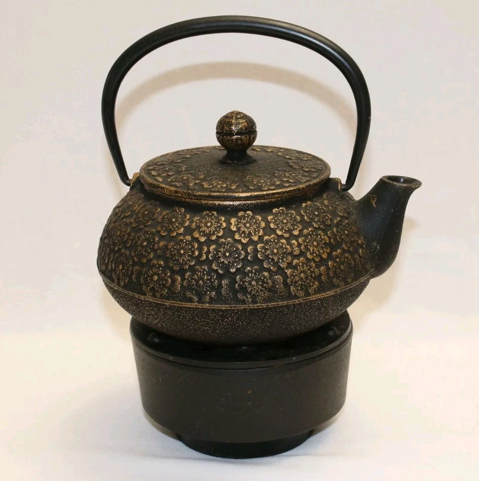 Infusor y calentador de tetera Teavana de hierro fundido Sakura flor de cerezo hecho en Japón Foto 4 de 4