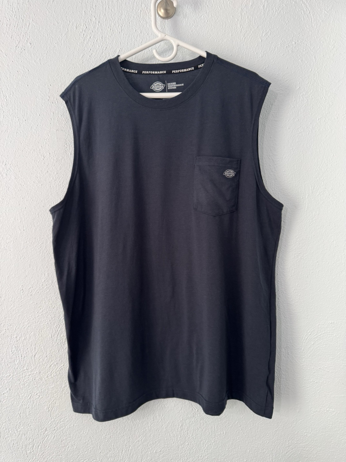 Dickies Dri-release With Fresh Guard Sleeveless Performance Shirt Navy Blue 2XL