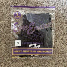 Eric Emanuel Men s Black Mesh Athletic Basketball Shorts S Drawstring Pockets