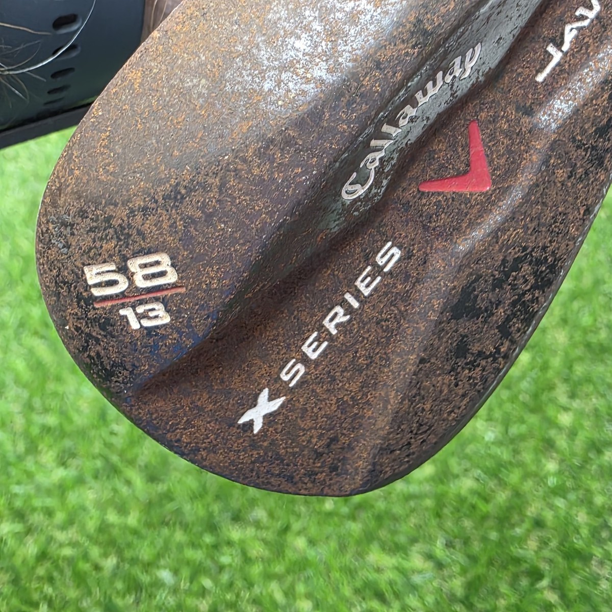 Callaway Wedge X Series Jaws 58*/ 13 Raw Forged RH 35 display picture 1