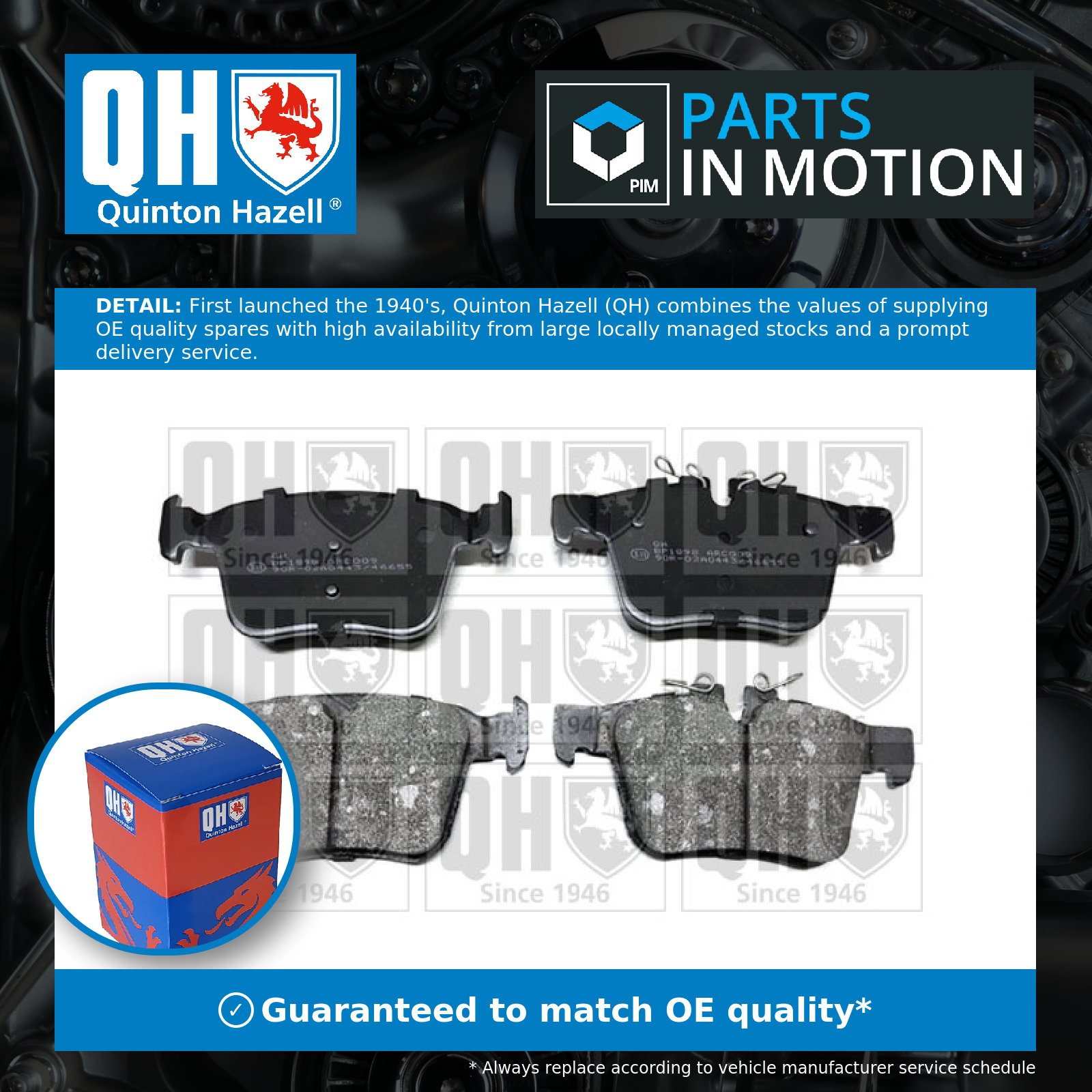 Brake Pads Set fits JAGUAR E-PACE X540 2.0 Rear 2017 on QH FK722M008BB Quality - Image 43