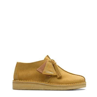 Clarks Originals Womens Desert Trek Golden Tan Suede
