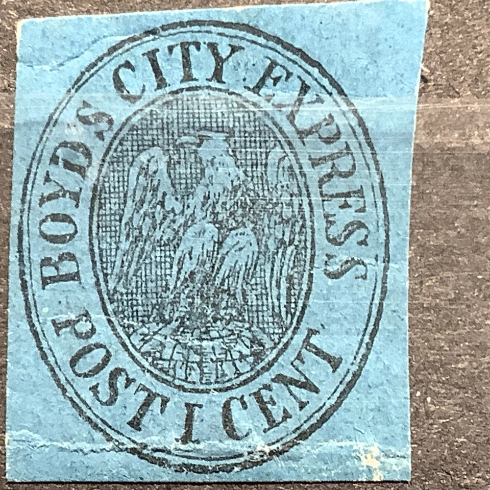 US Scott #20L25 Mint, OG  Genuine  1861 Local Boyd's City Express … Pair+single - Image 2 of 4