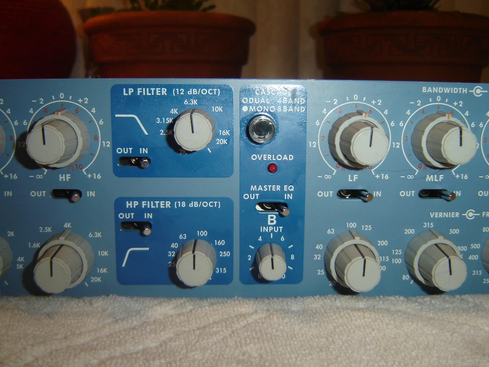 Orban 642B, Blueface XLR in/out, Stereo 4 Band Parametric Equalizer, Eq, Vintage - Image 3 of 4