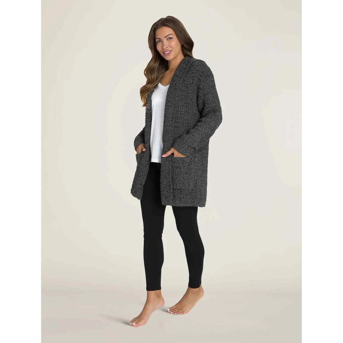 Barefoot dreams hotsell hooded cardigan