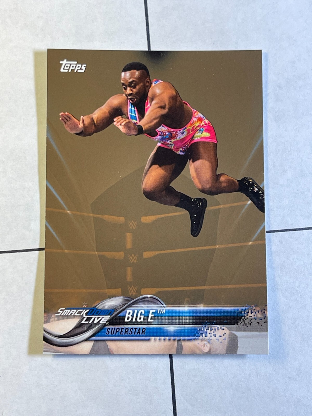 Big E 2018 Topps WWE Bronze Parallel #11 SmackDown
