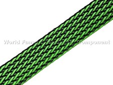 1/2" Ogre Black  Green PET Flex Braided Expandable Sleeving - USA