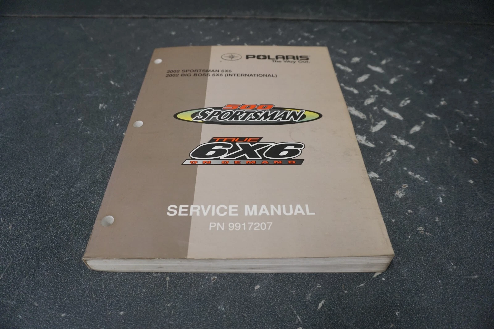 Polaris ATV 4-Wheeler OEM 2002 Sportsman 6x6 Big Boss 6x6 Service Manual 9917207