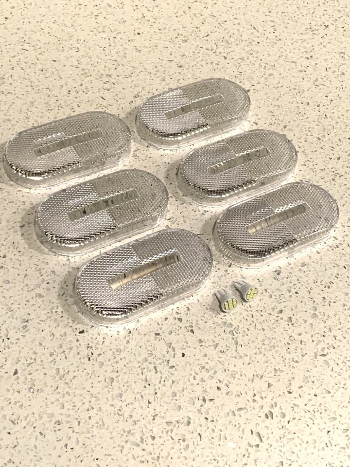 92-02 Dodge Viper Marcadores laterales transparentes Señales de giro Luces de esquina transparentes JUEGO DE 2 Foto 4 de 4