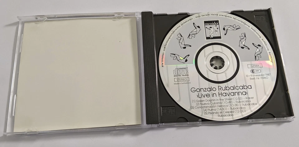 Gonzalo Rubalcaba -  Live in Havanna   Messidor  1987 CD - Bild 2 von 3