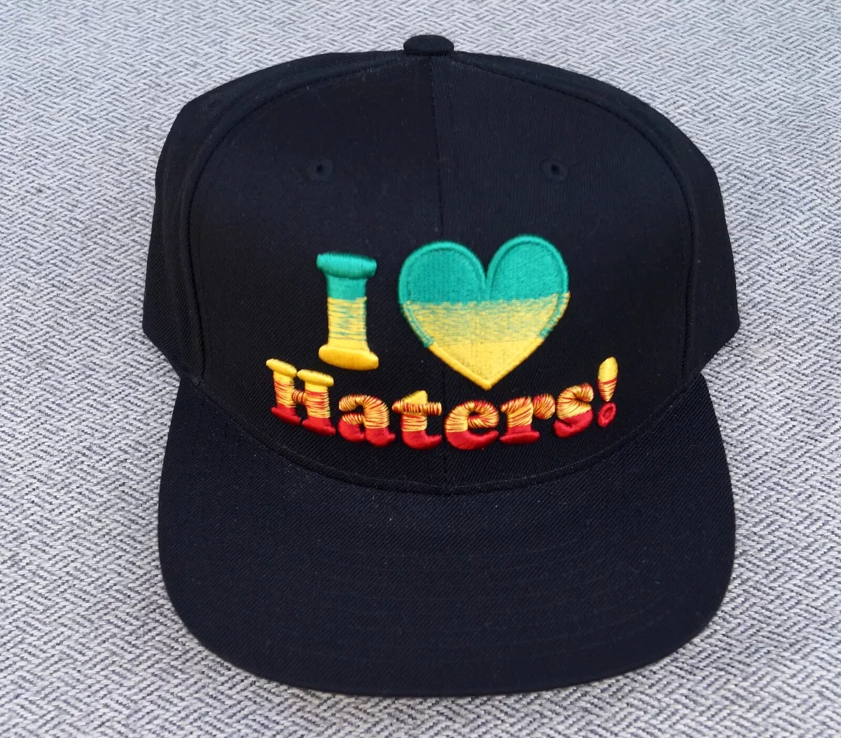 New DGK Skate I Haters Black Rasta Mens Embroidered Snapback Hat