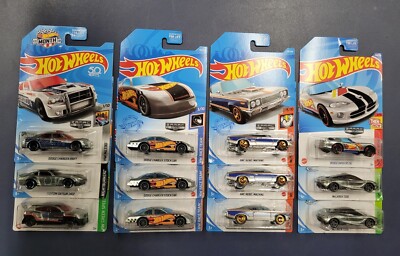 Lot Of 12 Hotwheels ZAMAC - Datsun 240Z Charger Mustang McLaren Viper AMC Rebel