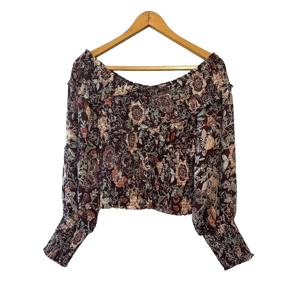 BB Dakota Floral Blouse Tops for Women