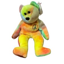 RARE Ty beanie baby peace bear 1996 original collectible Colorful VTG Stuffie
