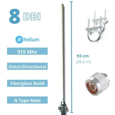8 DBI Tuned Fiberglass Helium Hotspot Miner Antenna US915