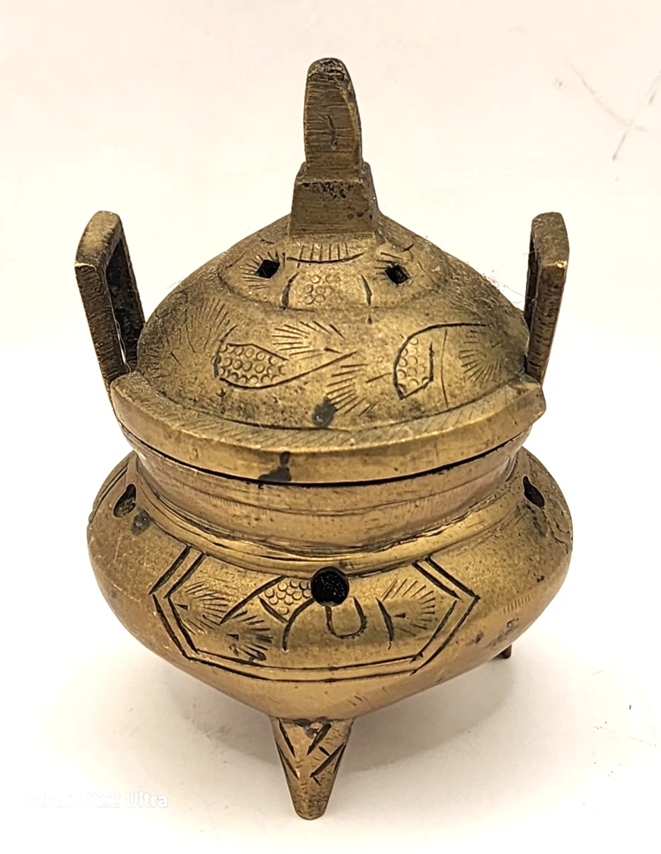 黄铜1850-1899 年中国香炉| eBay