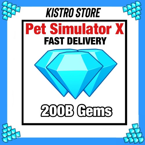 Pet Simulator X 200B (200 Billion ) Gems/Diamonds psx pet sim x