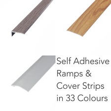 Laminate, Vinyl & Tile Threshold Door Bars Profile Edge Strip Plate STICK DOWN