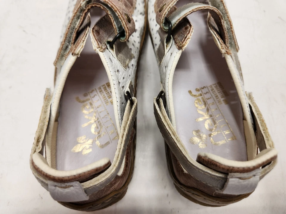 WOMENS RIEKER MARY JANE distressed LEATHER SHOES EUR 37 US 6.5 (sh40) - Image 4 of 4