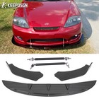 For Hyundai Tiburon Gloss Front Bumper Lip Splitter Spoiler Lower Chin + 2x Rod