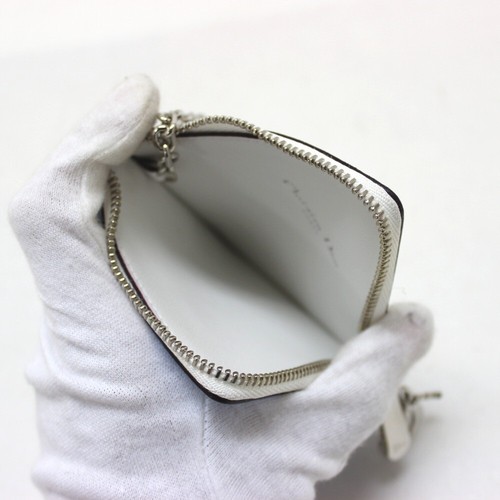 UNUSED DIOR DIORISSIMO Leather Coin Case with Key Ring - Picture 7 of 10