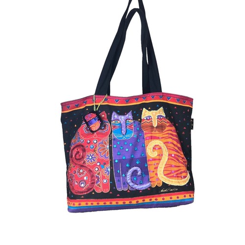 Laurel Burch Cat Blossoming Feline EXTRA-LARGE GAP Tote Bag NEW | eBay