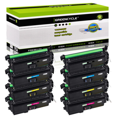 8 CE260A BCYM Toner for HP 647A Color LaserJet CP4525N CM4540 MFP Printer